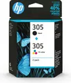 Produktbild: HP 6ZD17AE 2-Pack BK/3-farbig No. 305