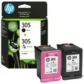 Produktbild: HP 305(6ZD17AE) schwarz, color Druckerpatronen, 2er-Set