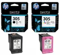 Produktbild: HP 305 Schwarz + Farbe CMYK Tintenset HP Deskjet 2710 2720 2721 2320