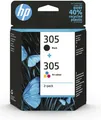 Produktbild: 2er Pack HP 305 Schwarz & Farbe Original 6ZD17AE für HP Deskjet 2710,2720,272...