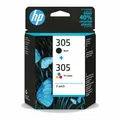 Produktbild: HP 305 2-Pack Tri-Color  Schwarz, Cyan, Magenta, Gelb Verpackung Wasserschaden