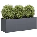 Produktbild: vidaXL Pflanzkübel Anthrazit 120x40x40 cm Kaltgewalzter Stahl