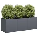 Produktbild: vidaXL Pflanzgefäß Anthrazit 120 x 40 x 40 cm Kaltgewalzter Stahl