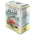 Produktbild: Nostalgic-Art Retro Vorratsdose L, 3 l, VW Bulli – Beach – Volkswagen Bus Geschenk-Idee, Original Lizenzprodukt (OLP), Große Kaffee-Dose aus Blech, Werkstatt-Deko im Vintage Design