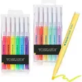 Produktbild: Textmarker Set 12 bunte Farben, No Bleed, Dry Fast, Bibel Marker
