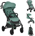 Produktbild: Kikkaboo Kinderwagen Buggy Cloe bis 22 kg Aluminiumrahmen faltbar Getränkehalter dunkelgrün
