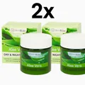 Produktbild: Aloe Vera Tages- & Nachtcreme 2x110ml Feuchtigkeitscreme mit grünem Tee