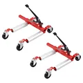 Produktbild: VEVOR Radwagen Autowagen Wagenheber 2 STK. 680 kg belastbar (per Wagen) mit 360° drehbaren Rädern, Schwerlast Fahrzeugpositionierungs Ratschenwagenheber, für Autos SUVs Wohnwagen Pickups