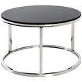 Produktbild: Haku-Möbel Beistelltisch 18576, Rico 2, schwarz, 60 x 36cm (Ø/H), rund