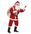 Produktbild: roter luxus Weihnachtsmann Nikolaus Santa Claus Kostüm Verkleidung Set Flanell