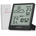 Produktbild: Slim Wetterstation Funk mit Außensensor Thermo Hygro Weiß - white