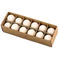 Produktbild: NaDeco - Echte Gänseeier groß im Karton (12 Stück, 7-9cm) - Osterdeko & Ostereier für stilvolle Osterdekoration - Dekoeier für besondere Akzente