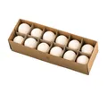 Produktbild: NaDeco Osterei 12 ausgeblasene Gänseeier in FLORISTENQUALITÄT - 8-10 cm - natürliche Osterdeko - Osterei - Gänseei