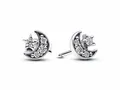 Produktbild: Pandora 292990C01 - Funkelnde Mond & Stern Ohrringe - Sterling Silber - Zirkonia