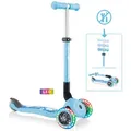 Produktbild: Globber Kinderscooter Junior Foldable Fantasy Lights, Hellblau, Kunststoff, 28.6x68x56 cm, Outdoor Spielzeug, Kinderfahrzeuge, Scooter & Cityroller