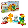 Produktbild: LEGO DUPLO Tierzug, Zug-Spielzeug mit Rädern, kreative Tierfiguren zum Bauen und