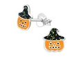 Produktbild: Monkimau Ohrring-Set Halloween Kürbis Kinder Ohrringe aus 925 Silber, Hypoallergen