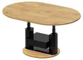 Produktbild: Couchtisch HPM-111 Hochglanz ausziehbar höhenverstellbar mit Schublade