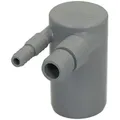 Produktbild: Airfit - Doppelschlauchwinkel Aus Pp, Ø 8 - 11,5 Mm Und Ø 14,5 - 20 Mm Dn40, Für Waschmaschine Und Kondenstrockner, 50042wtw