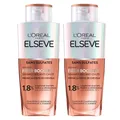 Produktbild: L'ORÉAL PARIS Elseve Fiber Booster Shampoo gegen Haarausfall, für dünner werdendes Haar, ohne Sulfate, verhindert Haarausfall und redensifiziert, angereichert mit Aminexil-R, für Männer und Frauen, 2