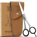 Produktbild: TOLERA® Friseurschere inkl. Etui | Haarschere - scharf & präzise - Unisex Haarschneideschere (silber)