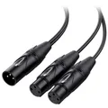 Produktbild: Cable Matters Symmetrisches XLR-Splitterkabel, 0,5 m, Stecker auf 2 Buchsen, XLR-Y-Kabel, Mikrofon-Splitter 1 Stecker auf 2 Buchsen