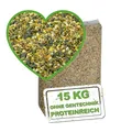 Produktbild: MeineHennen HENNEN VITAL EXZELLENT Plus 15 kg, Premium Hühnerfutter und Wachtelfutter, Körnerfutter, Geflügelfutter, Hennenfutter. Alleinfutter für Hühner, und Wachteln