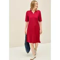 Produktbild: CECIL Polokleid Sommerkleid mit Schriftzug rot L (42)
