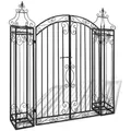 Produktbild: vidaXL Zierendes Gartentor Schmiedeeisen 122×20,5×134 cm