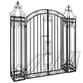 Produktbild: vidaXL Gartentor Schmiedeeisen 122x20,5x134cm Gartenpforte Gartentür Zauntor