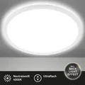 Produktbild: Briloner LED Decken Lampe Leuchte mit Backlight Effekt weiß 29cm Neutralweiß