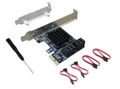 Produktbild: 4 Port SATA II 3.0 6 gbps Pci-e x1 Erweiterungskarte karte PCI Express hdd sdd