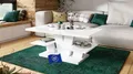 Produktbild: designimpex Viva Couchtisch Weiß Hochglanz 110x60cm eckig Couch Table Ablage Stubentisch Living Room Table Moderne Tische Wohnzimmertisch Beistelltisch Sofa Tisch Wohnzimmer
