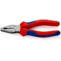 Produktbild: KNIPEX 03 02 160 SB Kombizange mit Mehrkomponenten-Hüllen schwarz atramentiert 160 mm