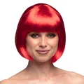 Produktbild: Perücke Cabaret rot Kurzhaar sexy Bob mit Pony für Damen Karneval Accessoire