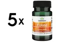 Produktbild: 5 x Swanson Folate (5-Methyltetrahydrofolic Acid), 400mcg - 30 (76,63 EUR/kg)