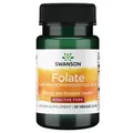 Produktbild: Folat 5-Methyltetrahydrofolsäure 400 mg 30 gemüsekapseln Swanson
