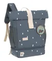 Produktbild: Lässig Happy Prints Mini Rolltop Backpack Rucksack Midnight Blue blaugrau weiß