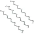 Produktbild: 3er Set Stahl Treppenwange 6 Stufen - Option Für Setzstufen-höhe 102cm