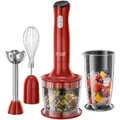 Produktbild: Russell Hobbs Stabmixer-Set, Rot, Kunststoff, 3-teilig, 8.9x41.3x6.4 cm, Küchengeräte, Mixer