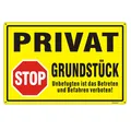 Produktbild: Privatgrundstück Schilder Aluminium Reflektierend 45×30 cm Privatgrundstück P...