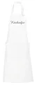 Produktbild: Schnoschi hochwertig bestickte Küchenschürze in Weiß, Schürze mit Küchenfee gestickt