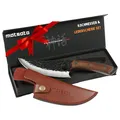 Produktbild: Matsato Kochmesser, Küchenmesser Set mit Premium Lederscheide - Perfekt zum Schneiden und Zerkleinern. Modernen Stil mit traditionellem Reiz