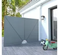 Produktbild: vidaXL Sichtschutzfächer Faltbarer Terrassen-Seitenfächer Grau 240 × 160 cm