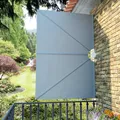 Produktbild: Faltbarer Terrassen-Seitenfächer Grau 240 × 160 cm