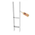 Produktbild: GeZu Impex H-Anker 81 x 600 x 5 mm Feuerverzinkt H-Pfostenträger Einbetonieren H-Pfostenanker