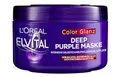 Produktbild: L'Oréal Paris Elvital Haarmaske für blondes, gesträhntes, graues Haar, Neutralisiert Gelbtöne, Color Glanz Purple Deep Mask gegen Gelbstich, 1 x 250 ml