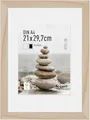Produktbild: accent by nielsen Bilderrahmen mit Passepartout, 21 x 29,7 cm (A4), Holz, Natur, Dokumentenrahmen zum Aufhängen im Hoch- & Querformat, Echtglas, Apollon