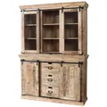 Produktbild: Schrank VODICE 150cm massiv Mangoholz Vitrine Buffet Landhaus Design Vintage