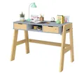 Produktbild: Bellabino Kinderschreibtisch Campo, höhenverstellbar 56-75 cm (mit Schubladen, 1 Ablagefach und 3 Aufbewahrungsfächer), blau/natur